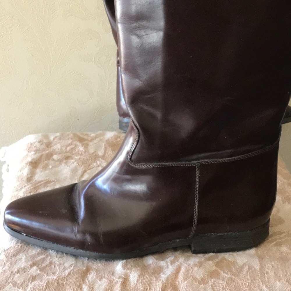 Brown Leather Riding Boots - Picture 2 of 4